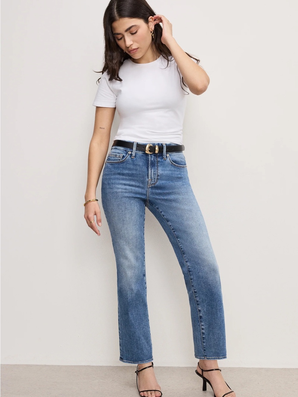 Good American Always Fits Good Petite Straight 6-12 Indigo 316